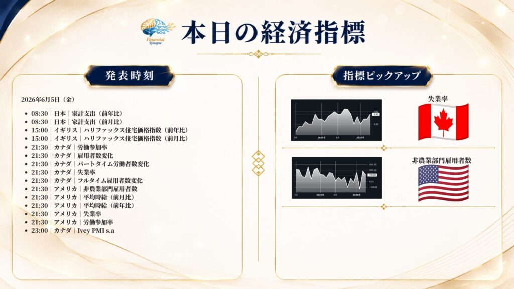 6月5日経済指標