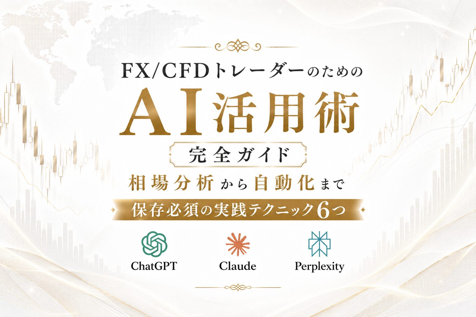 FX/CFDトレーダーのためのAI活用術完全ガイド｜相場分析から自動化まで保存必須の実践テクニック6つ